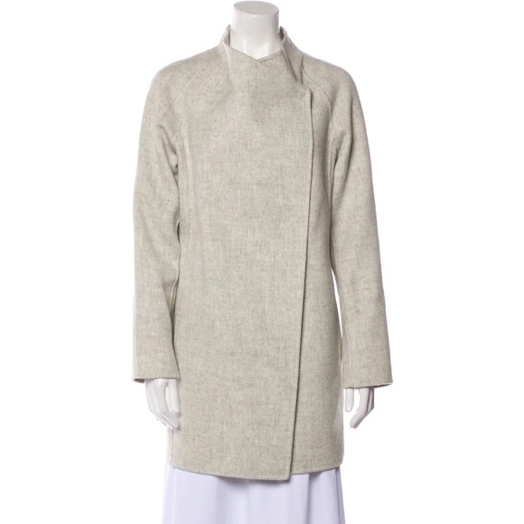 Vince Wool Coat Heather Grey - Picture 1 of 10